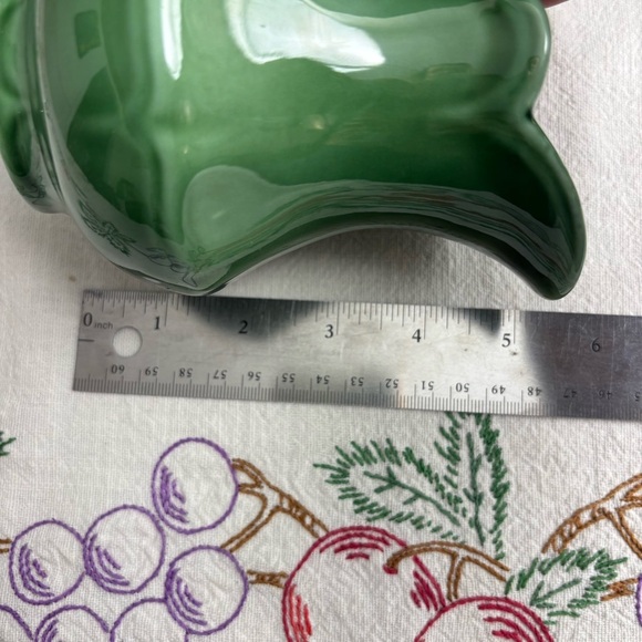 Royal Staffordshire J & G Meakin heirloom ironstone green creamer & sugar bowl - Picture 6 of 8